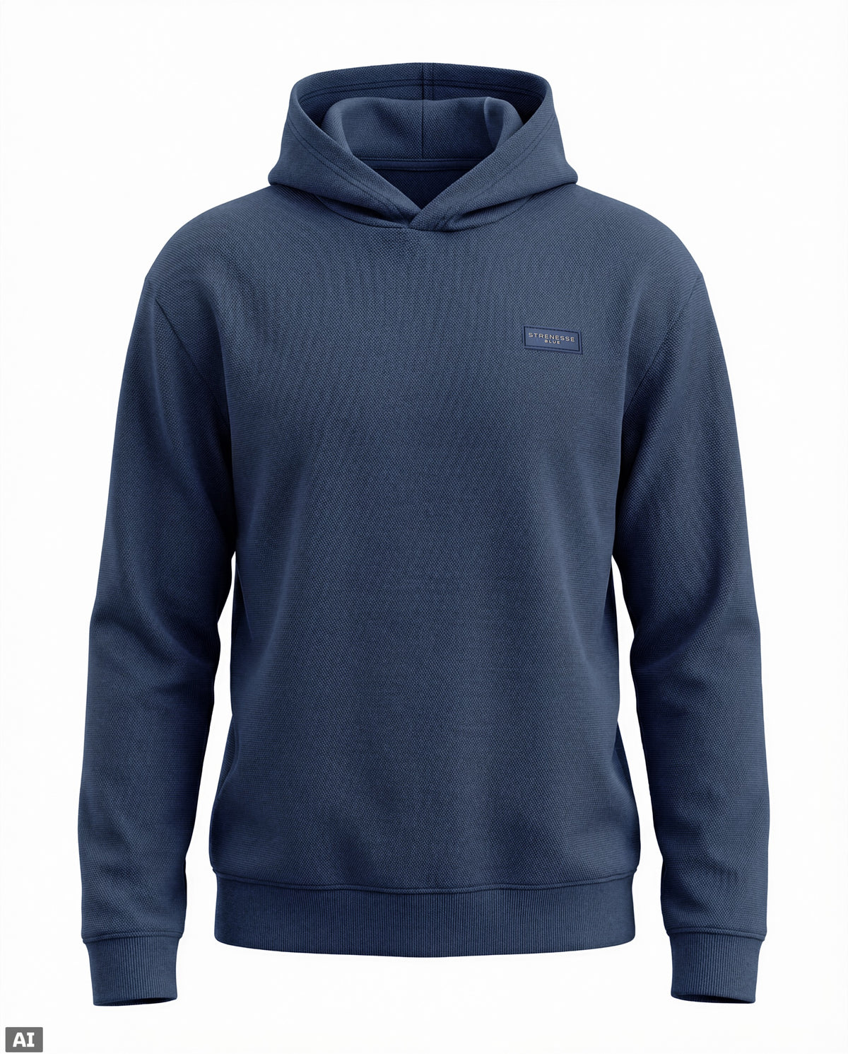 Sweatpullover Piqué - Blau