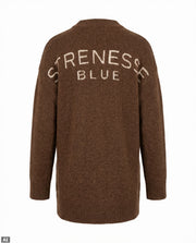 Knitted dress - Brown melange