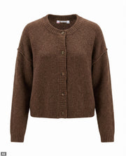 Knitted cardigan - Brown