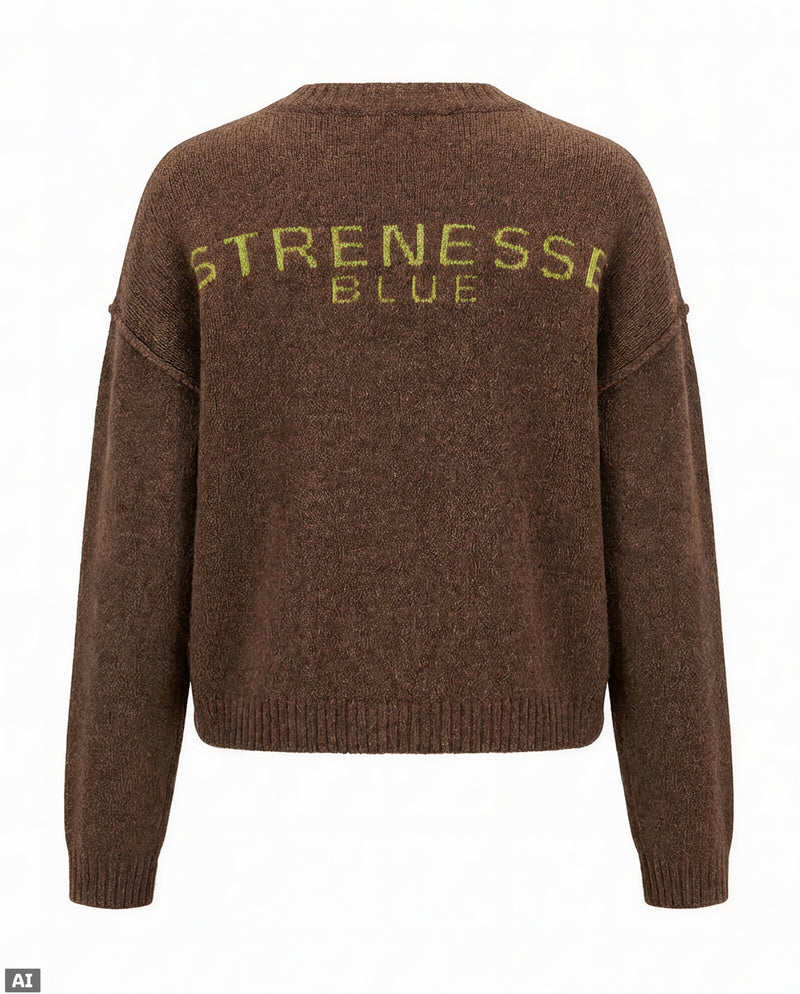 Knitted cardigan - Brown
