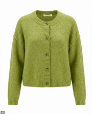 Knitted Cardigan - Green