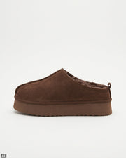 Micro Boot Leder Lammfell - Braun
