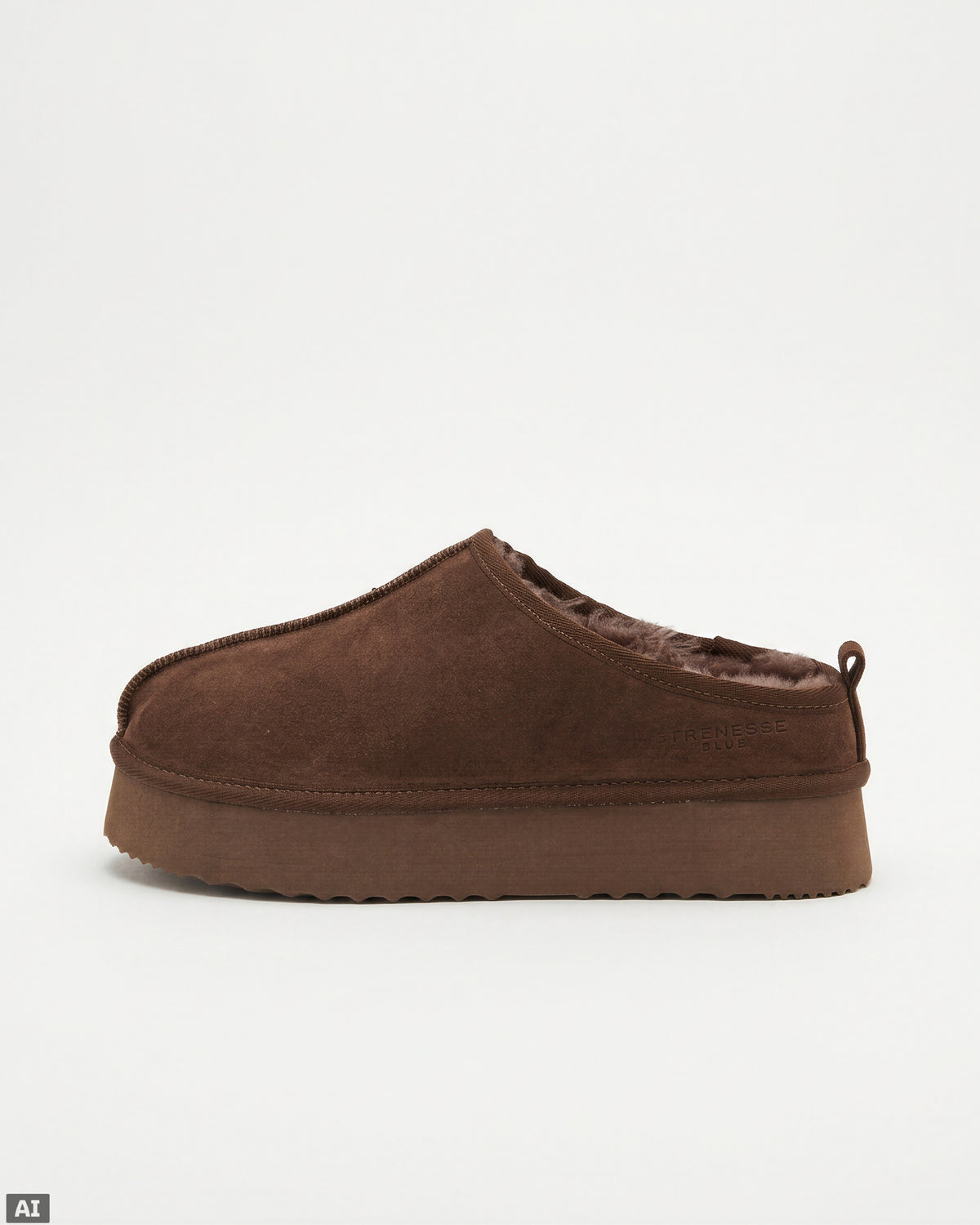 Micro Boot Leder Lammfell - Braun