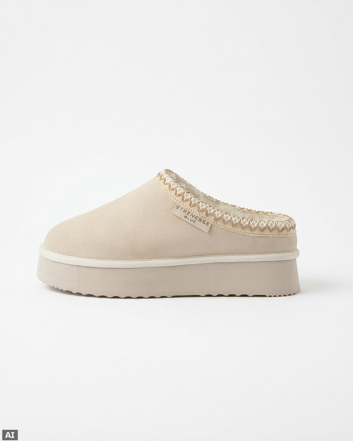 Micro Boot Leather Sheepskin - Beige