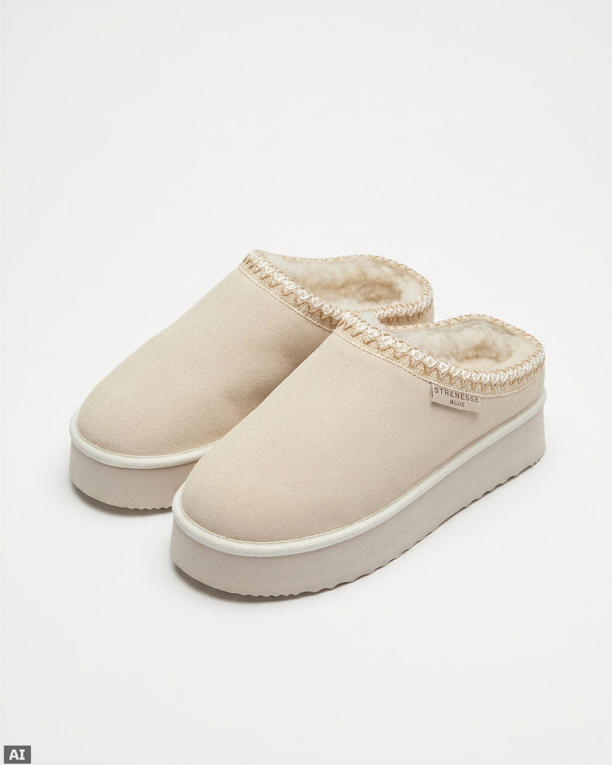 Micro Boot Leather Sheepskin - Beige