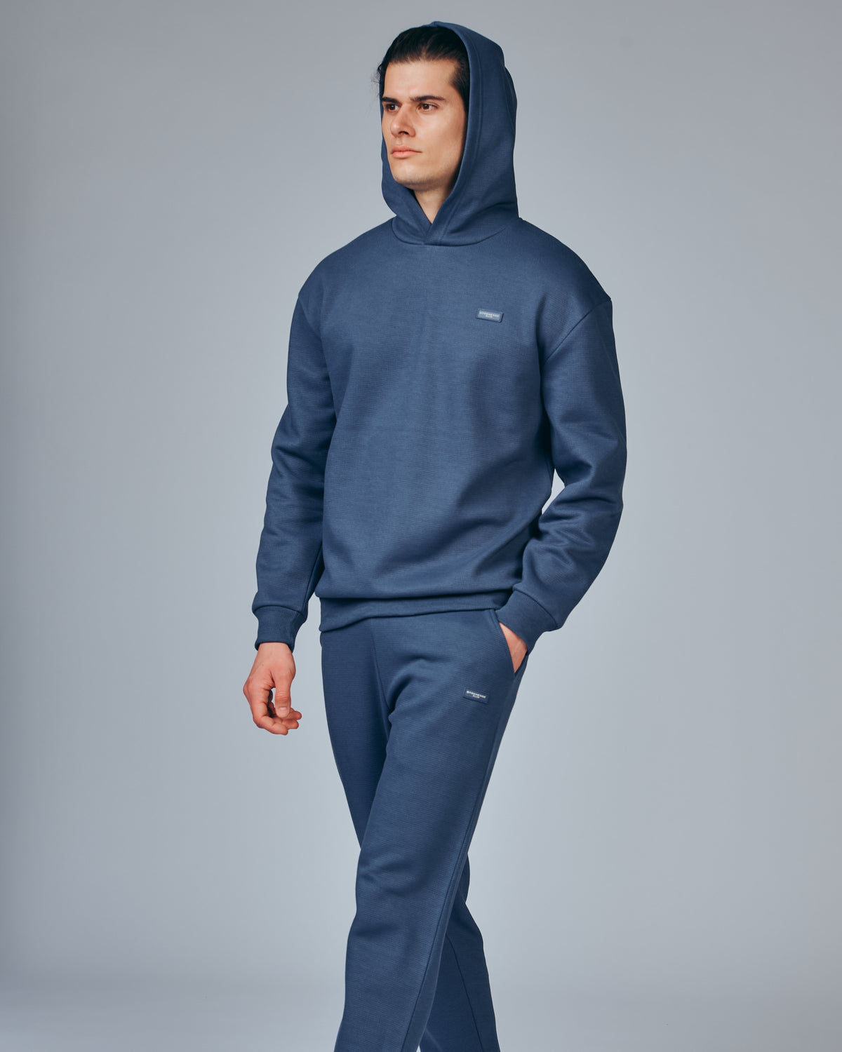 Piqué Sweatpants - Blue