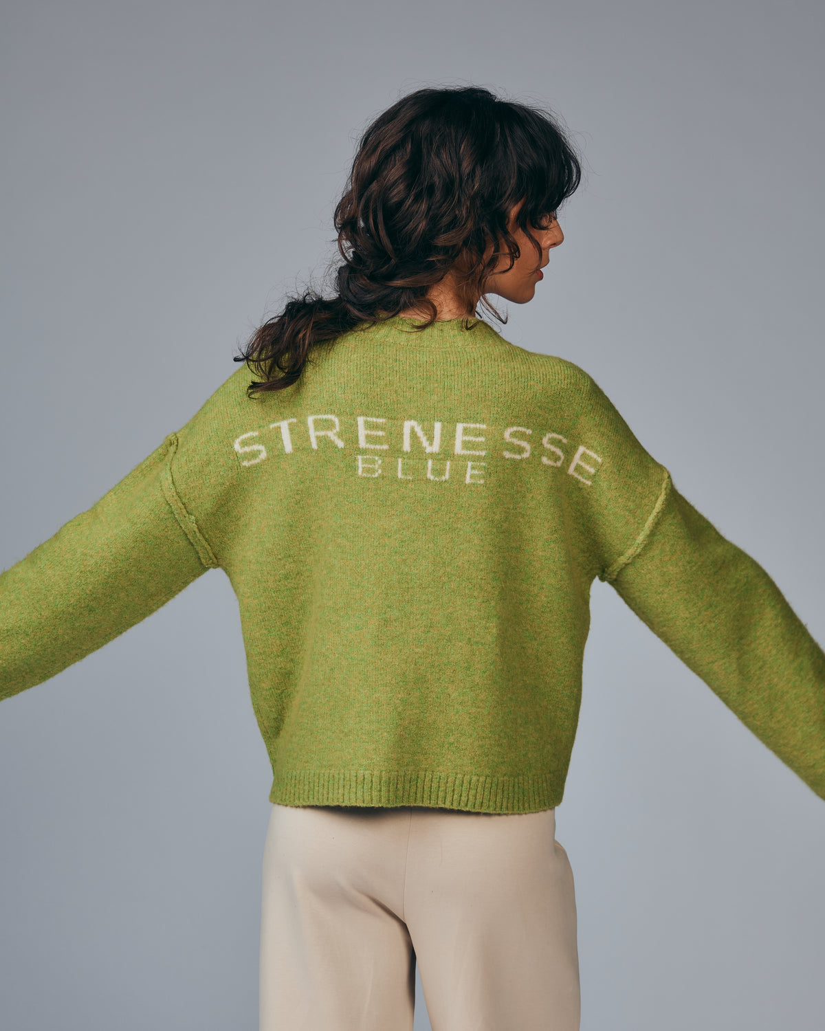 Knitted Cardigan - Green